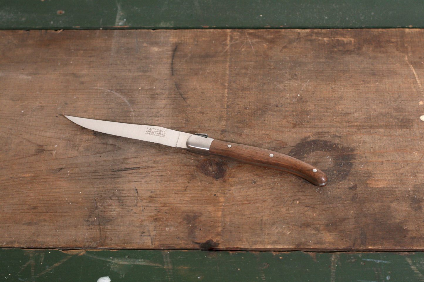 Deluxe Laguiole Steak Knives Walnut Handle