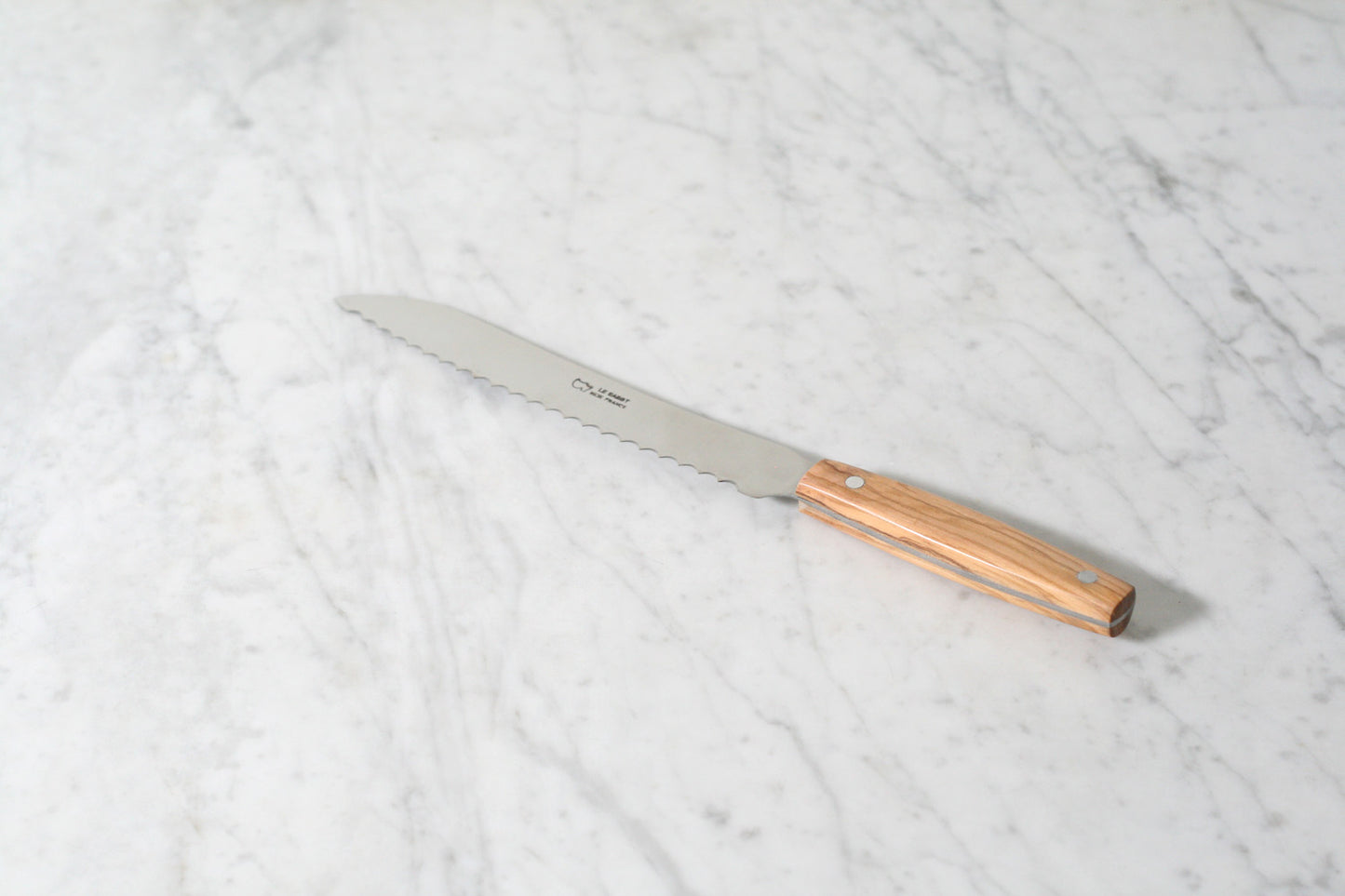 Olivewood Bread Knife. Made in France.