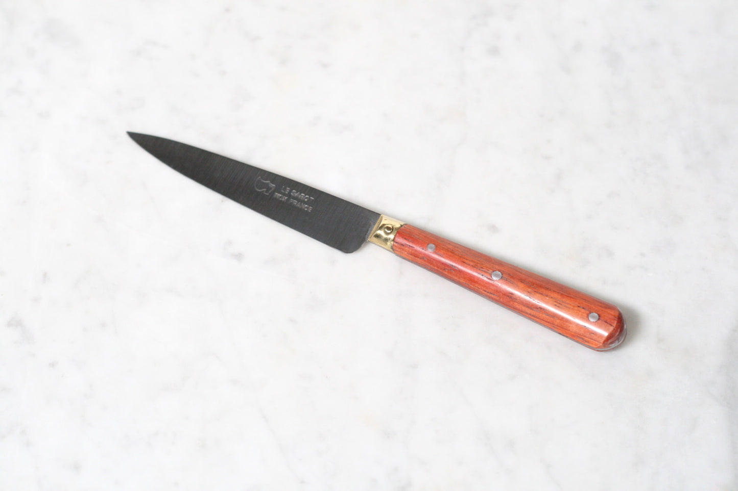 Brass Rivet Paring Knife. Made in France.