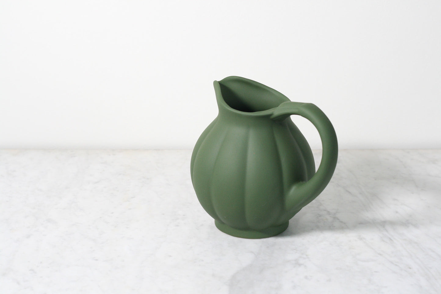 Manufacture de Digoin Melon Pitcher, Moss Green